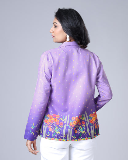 Trend Bana Diya - Women's Ombre Jacket With Swag Collar