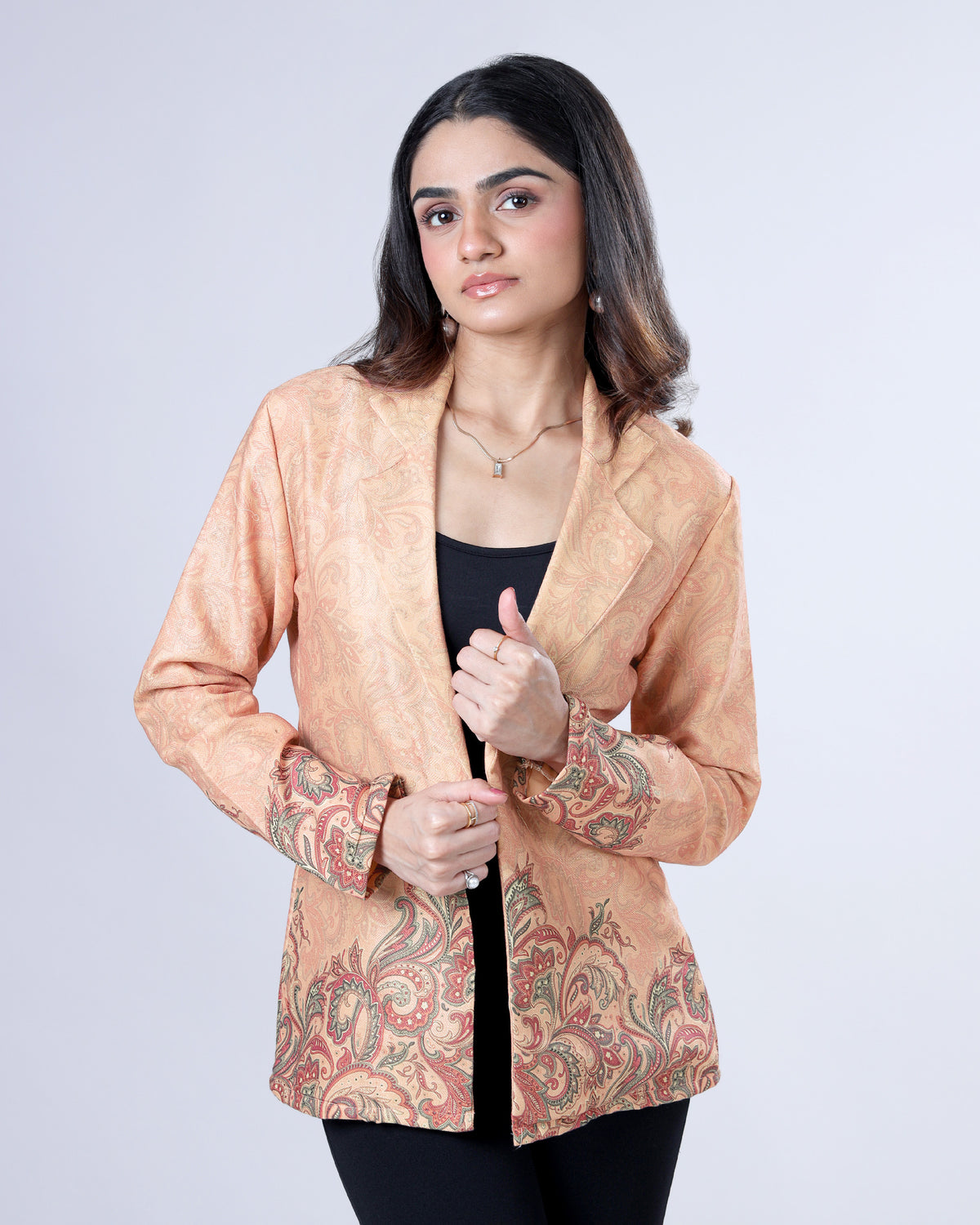 Classic Paisley Pashmina Jacket For Women
