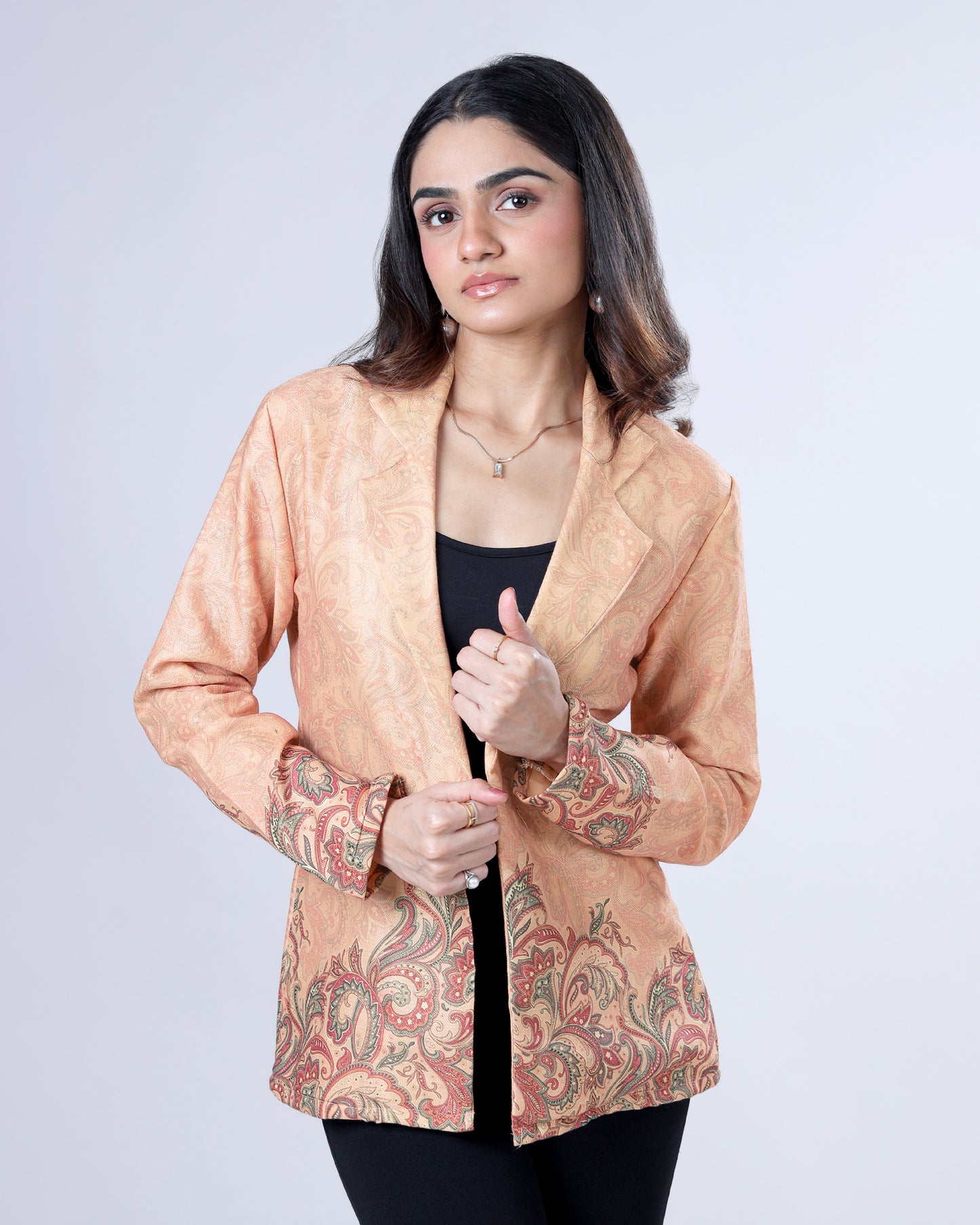 Classic Paisley Pashmina Jacket For Women