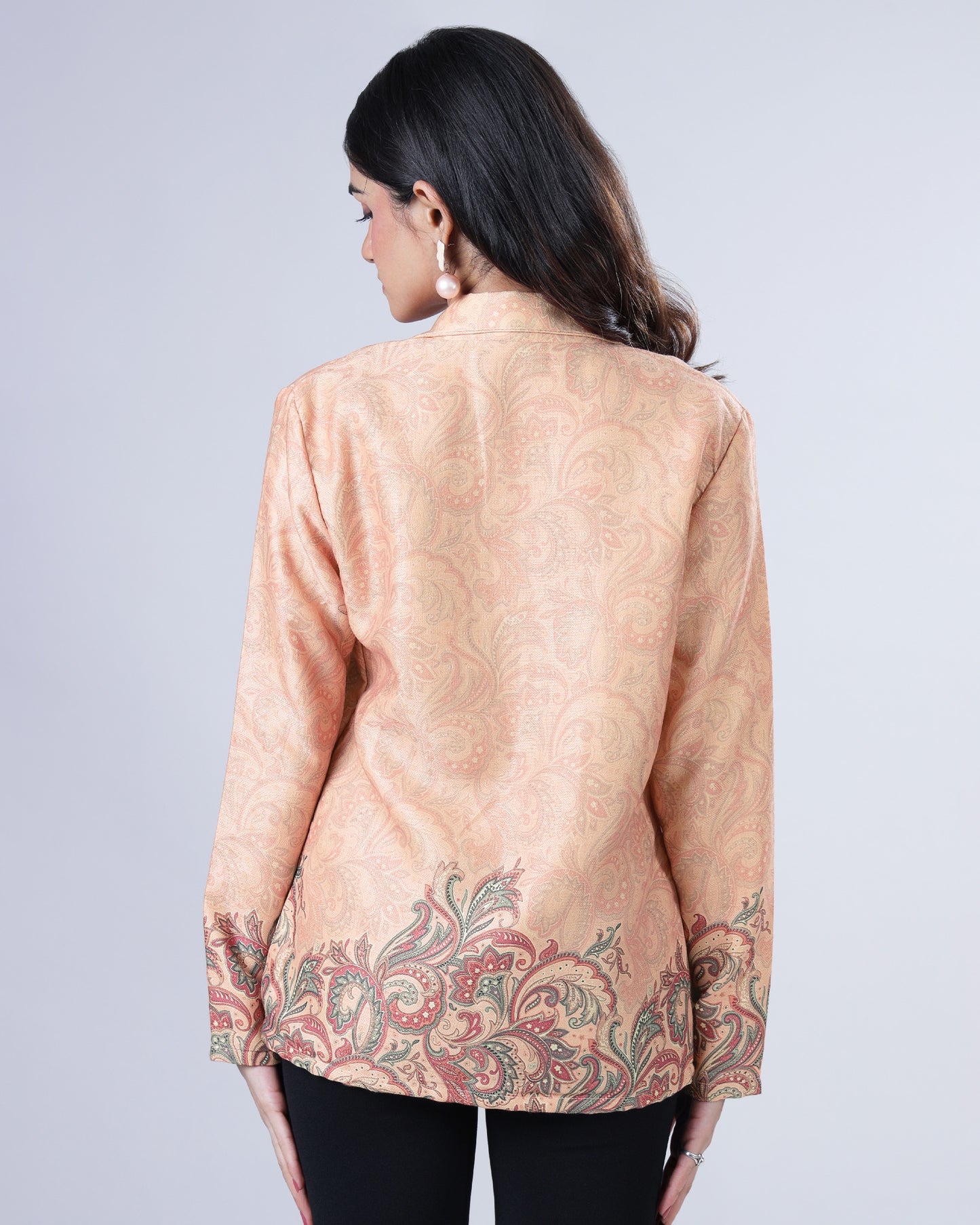 Classic Paisley Pashmina Jacket For Women