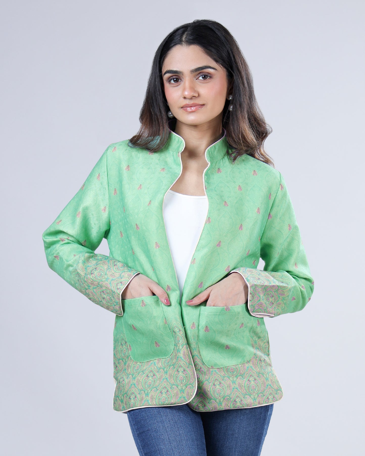 Paisley Moif Pashmina Jacket For Women