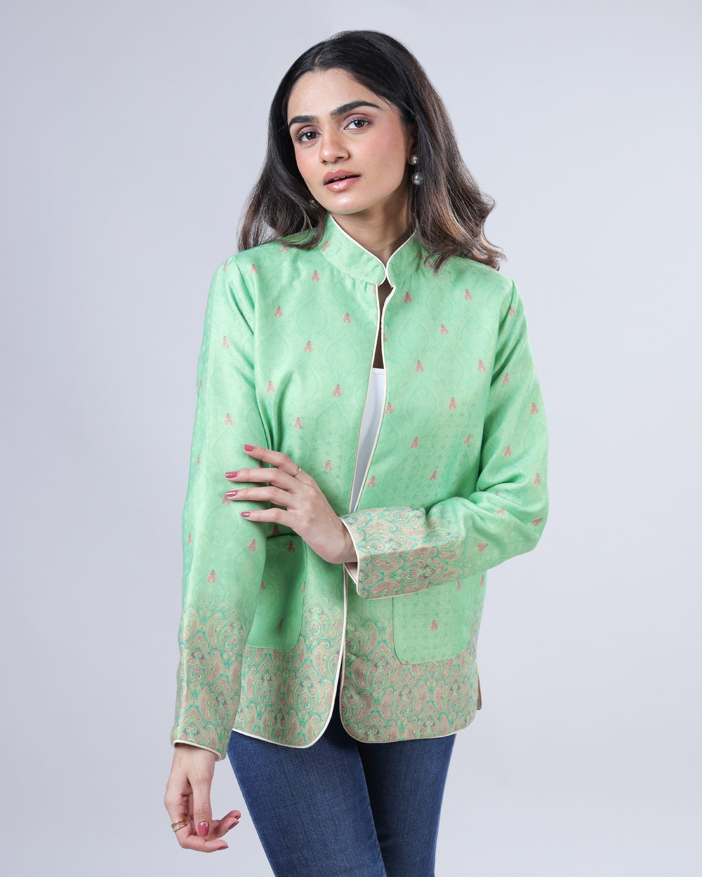 Paisley Moif Pashmina Jacket For Women