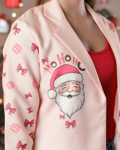 Ho Ho Haute Pink Womens Jacket - Christmas Lover's Favorite Pick