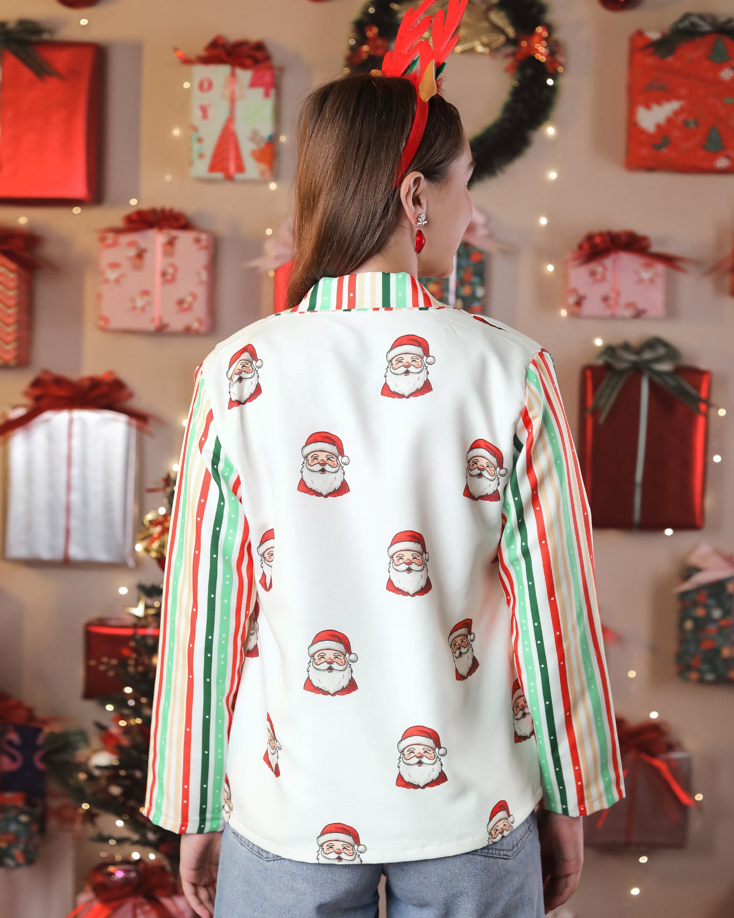 Swag Wali Santa Womens Jacket - For Christmas Lovers