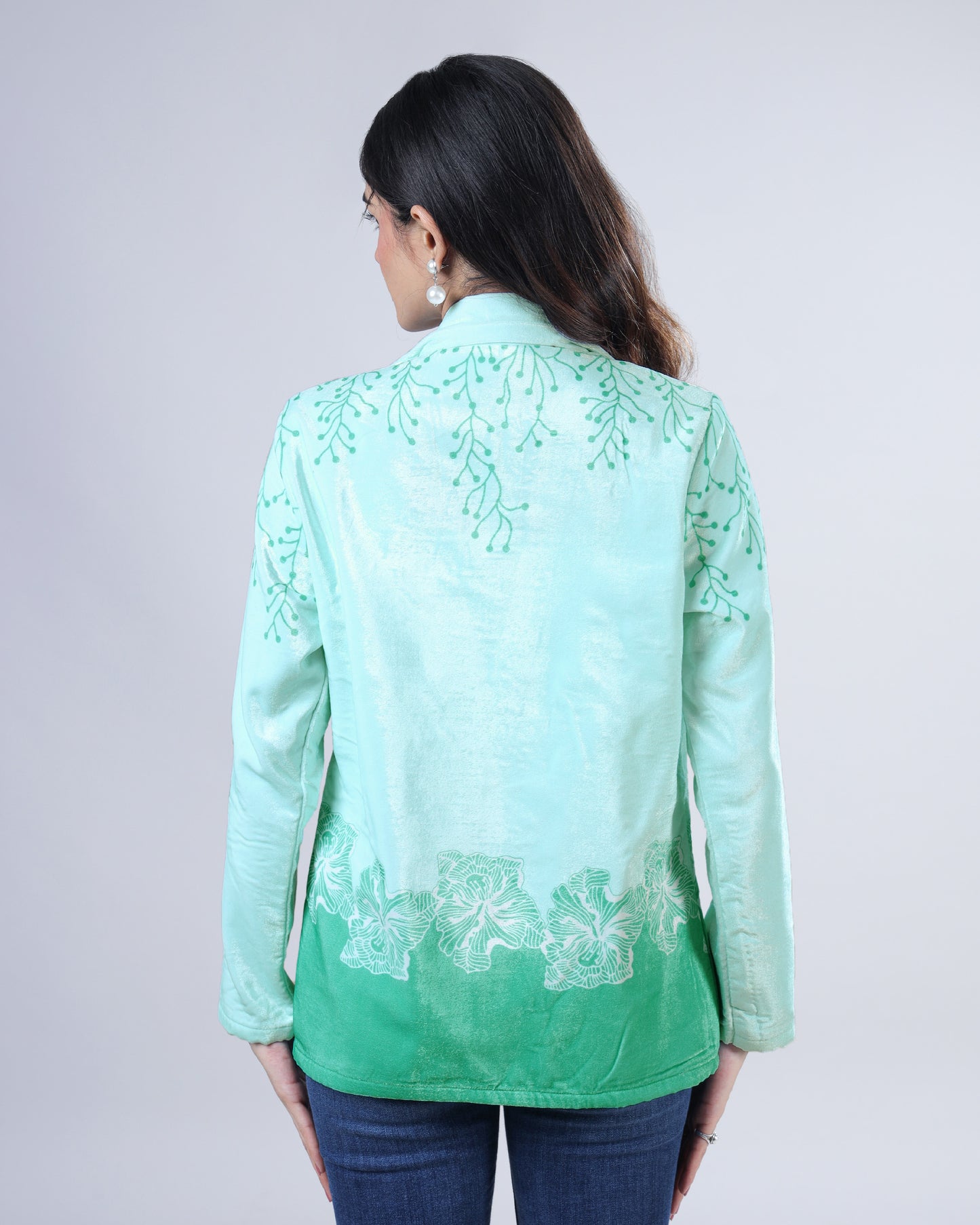 Stylish Premium Velvet Heart Jacket For Women