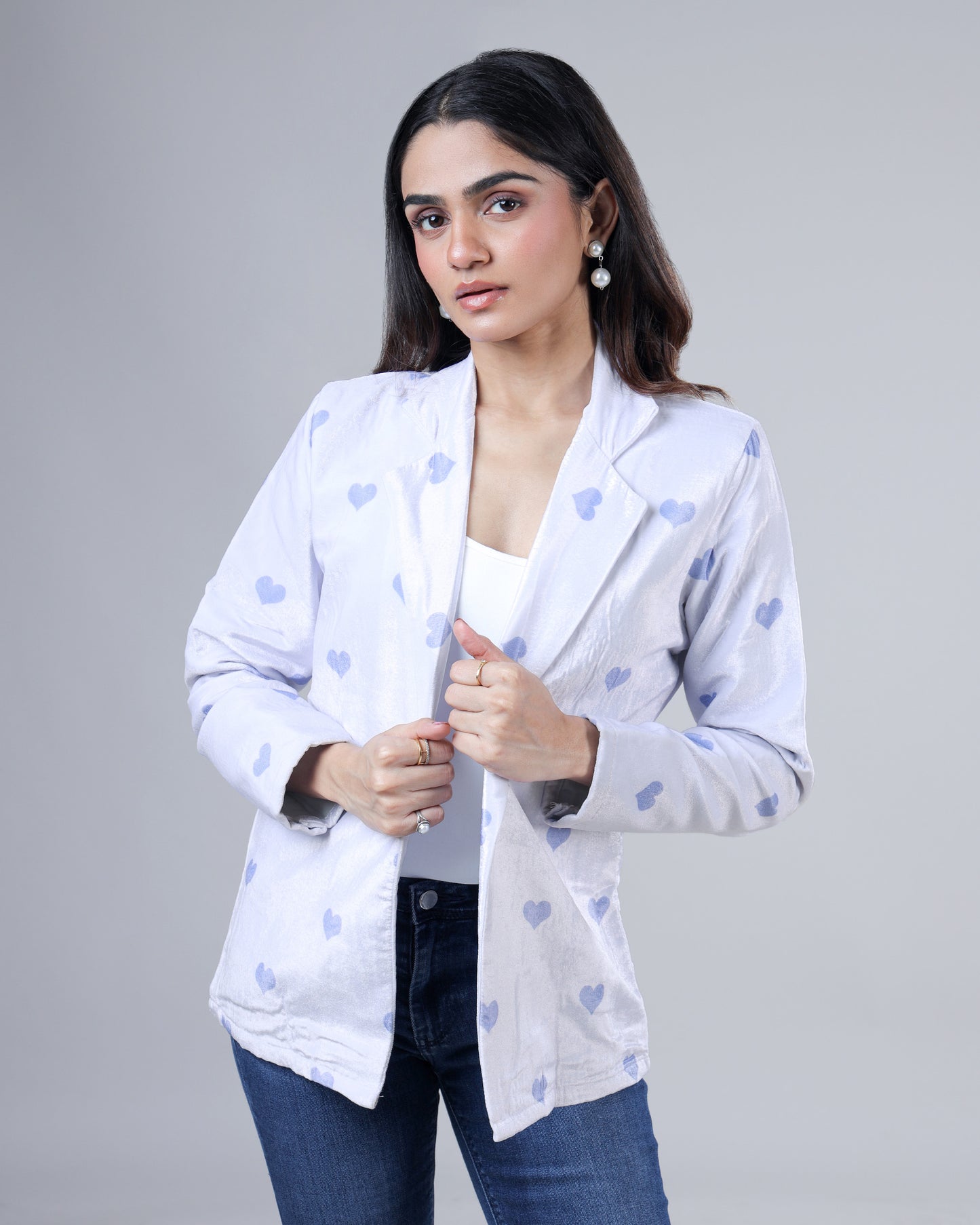 Vintage Motif Premium Velvet Jacket For Women