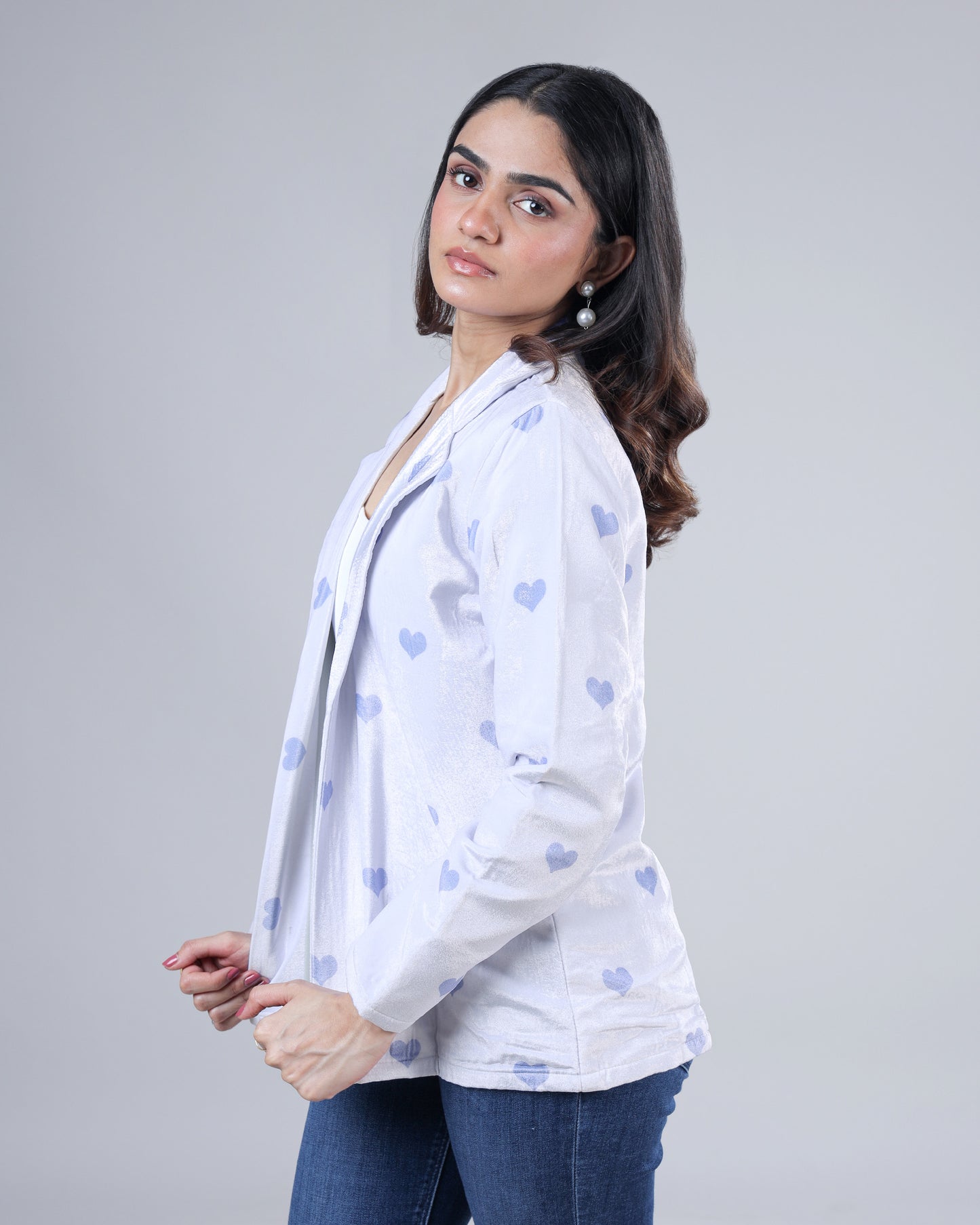 Vintage Motif Premium Velvet Jacket For Women