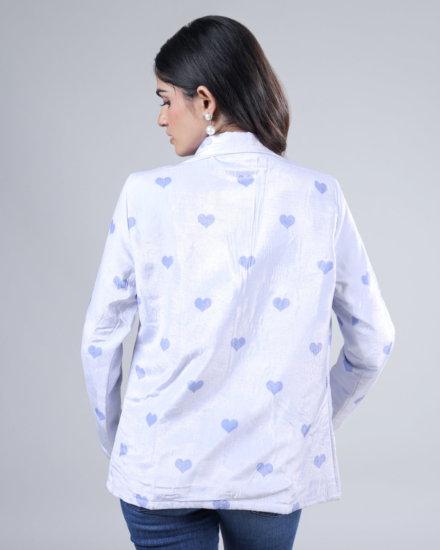 Vintage Motif Premium Velvet Jacket For Women