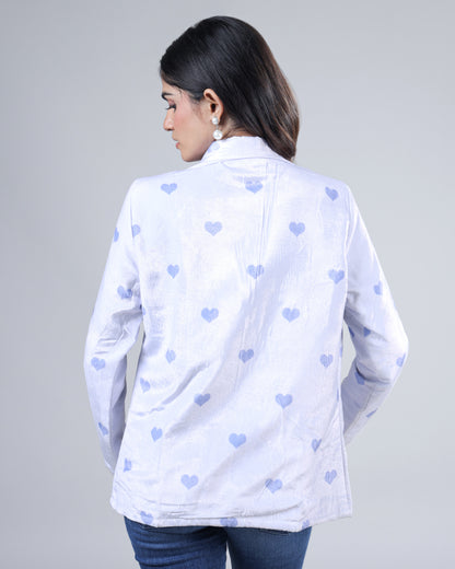 Vintage Motif Premium Velvet Jacket For Women