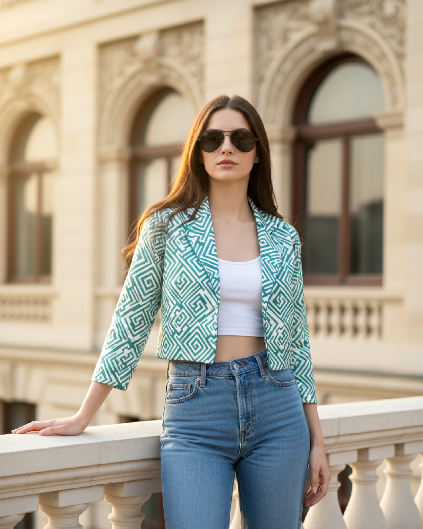 Chevron Print Mini Jacket - GenZ Ka Must-Have ‘Be Different’ Style