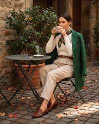 Emerald Edge Long Women's Jacket - Sharp Look, Solid Attitude