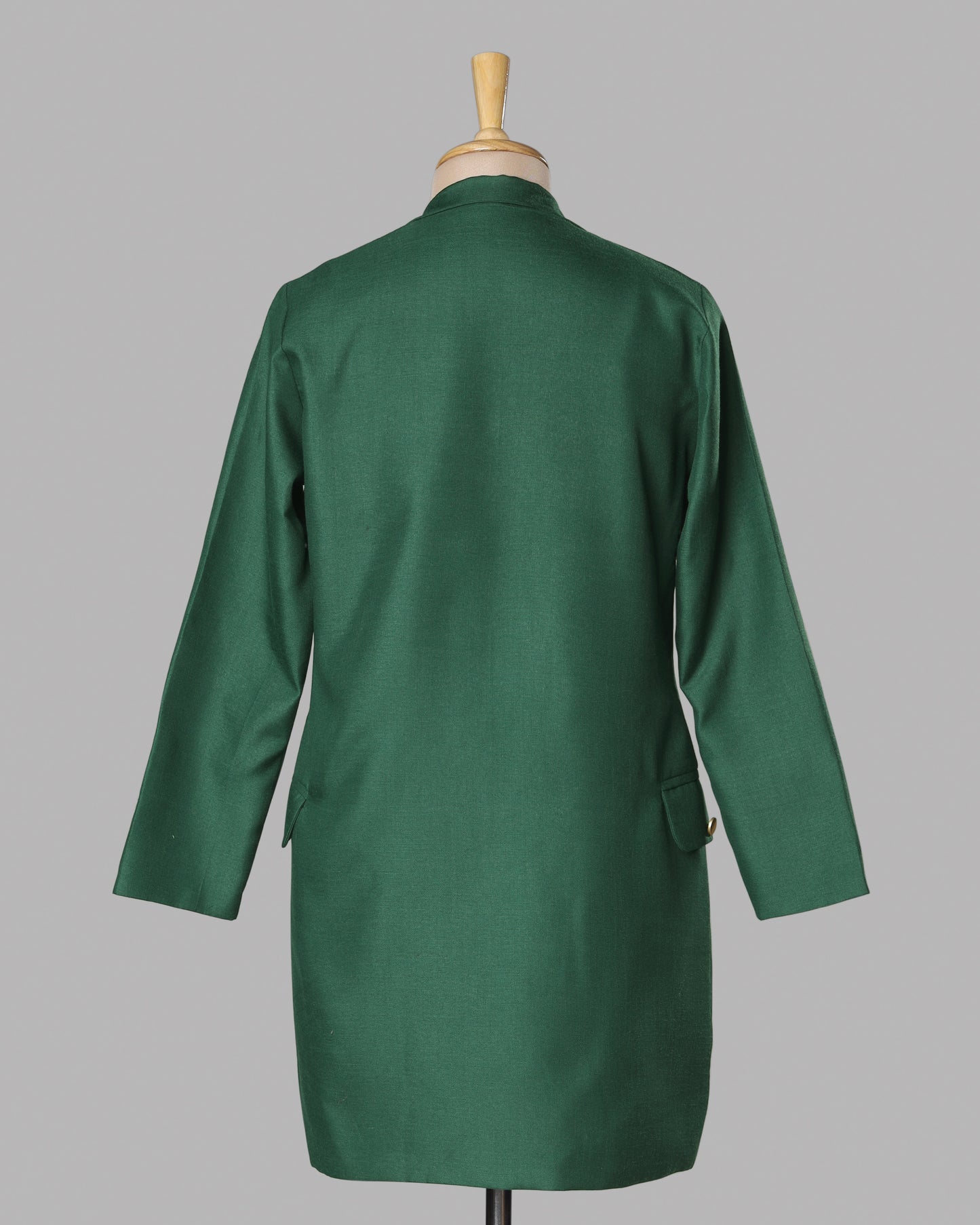 Emerald Edge Long Women's Jacket - Sharp Look, Solid Attitude