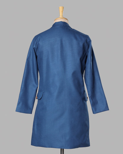 BossBabe Blue Long Jacket For Women - Style Mein Confidence