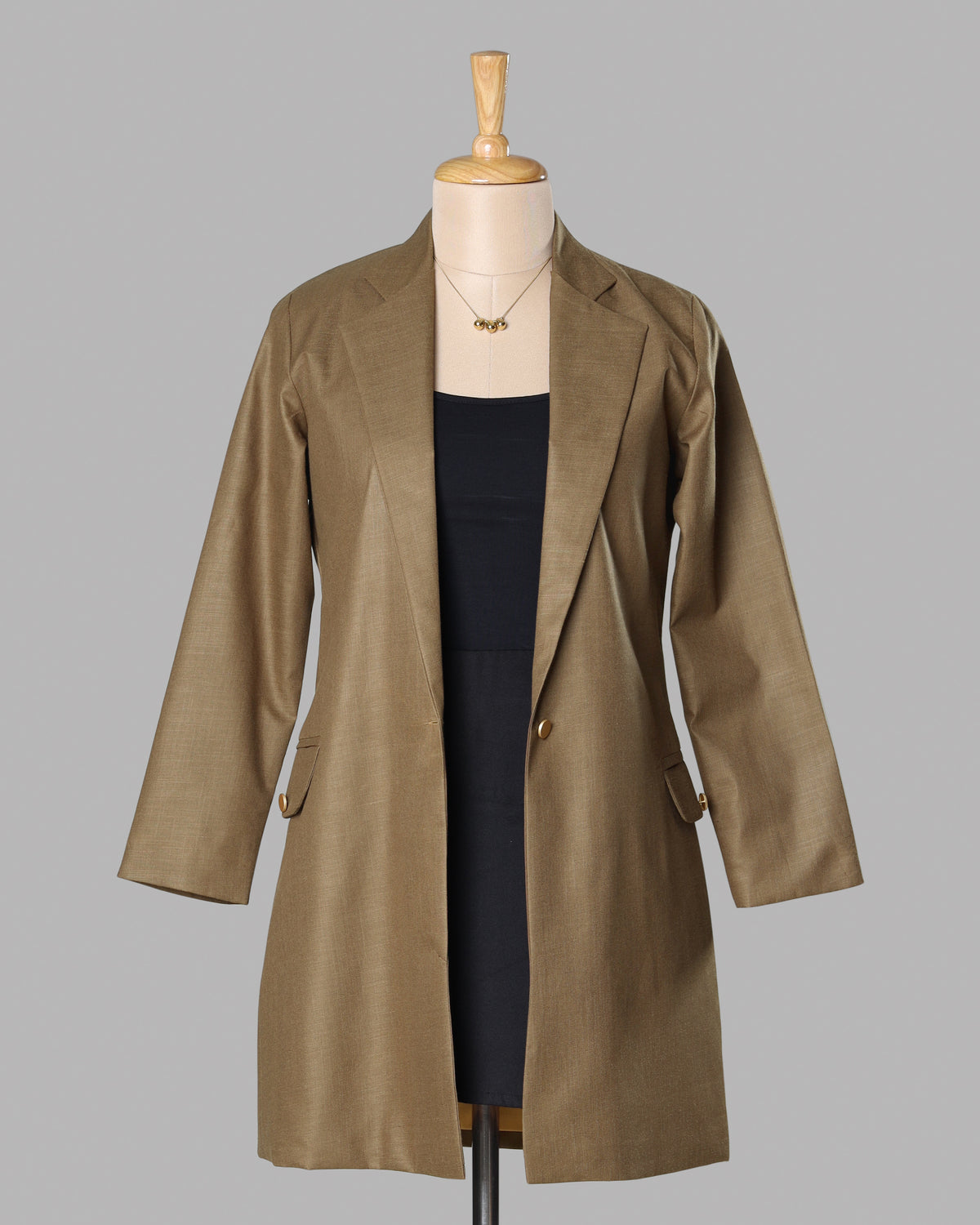 UrbanBrown Long Women's Jacket - Clean Look, Strong Presence