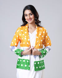 Fabcurate Tiranga Fever Womens Jacket - India Is Loving It