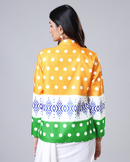 Fabcurate Tiranga Fever Womens Jacket - India Is Loving It
