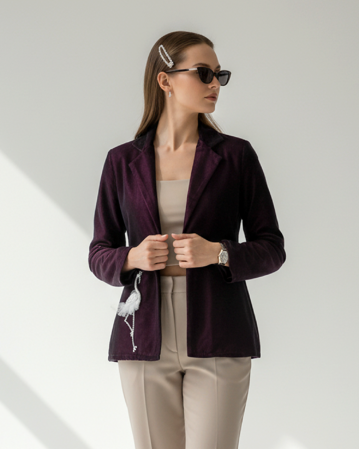 IconDrop Velvet Womens Jacket - Exclusive Rich Look Edition
