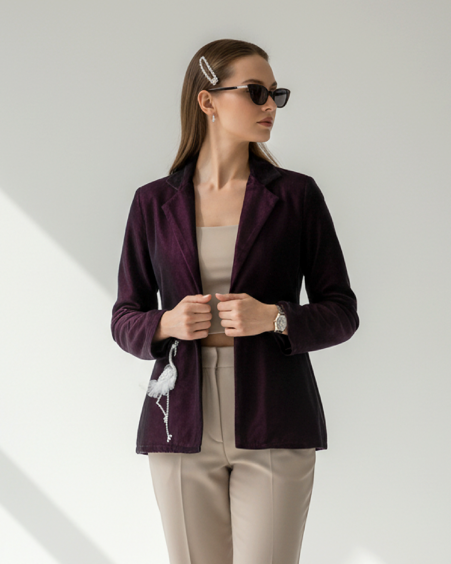 IconDrop Velvet Womens Jacket - Exclusive Rich Look Edition