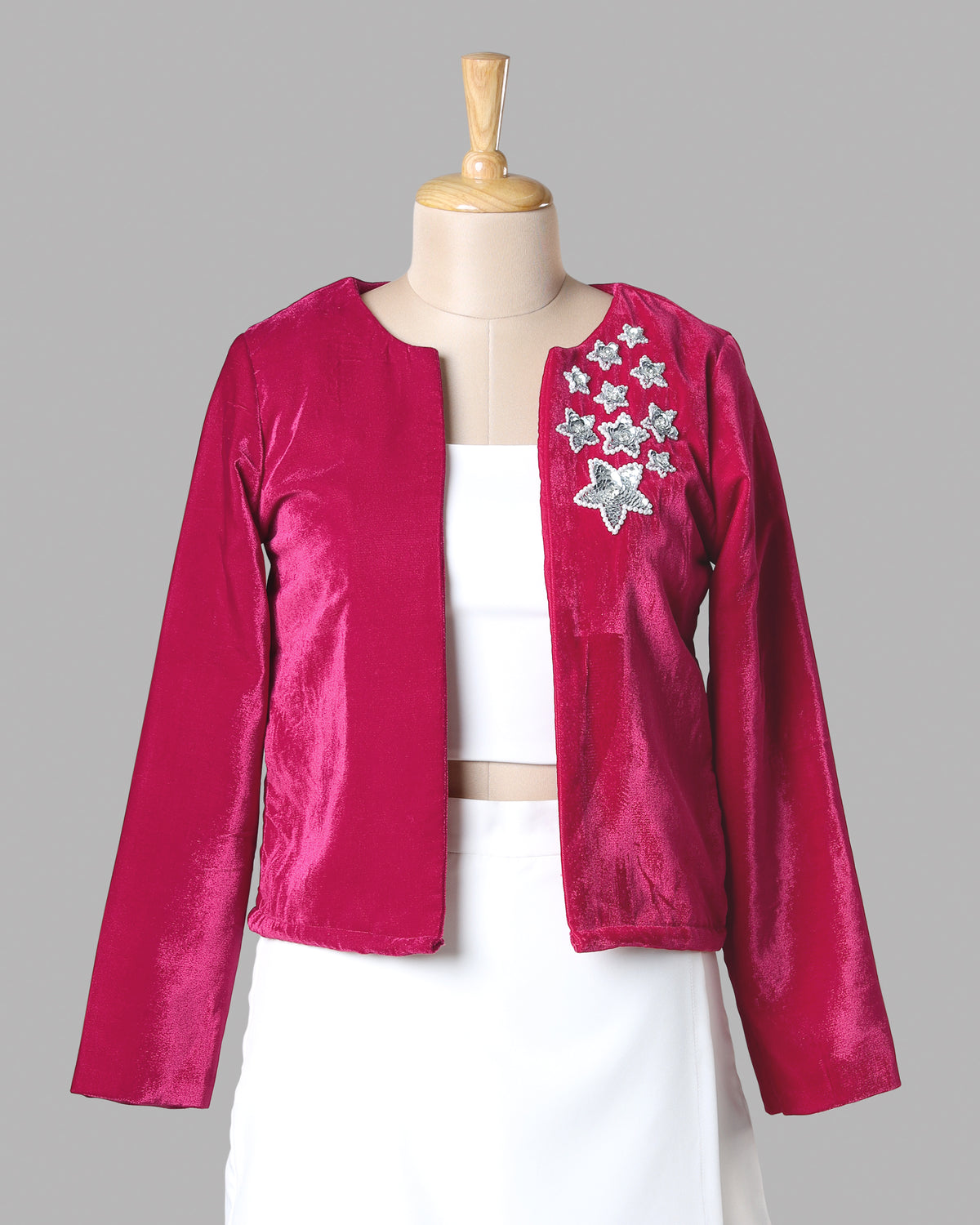 Premium Velvet Jacket | Hand Work Designer Outerwear for Women