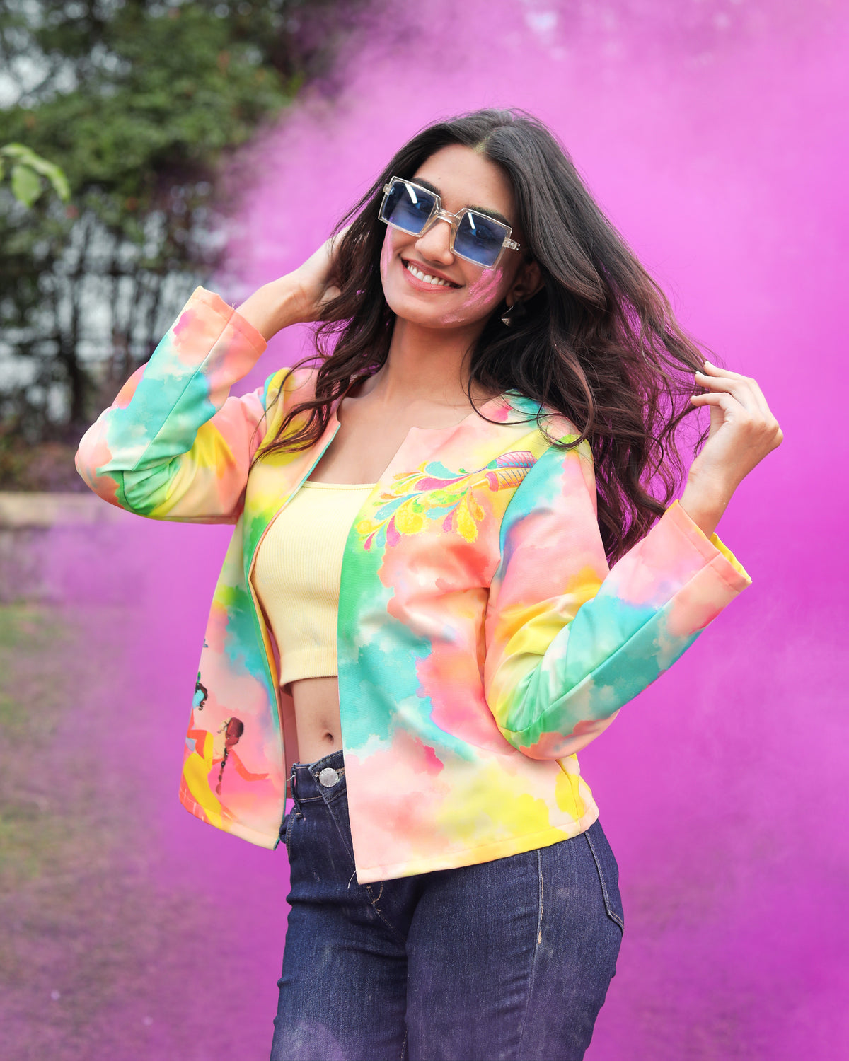 Holi Special Jacket Designed for the Spotlight