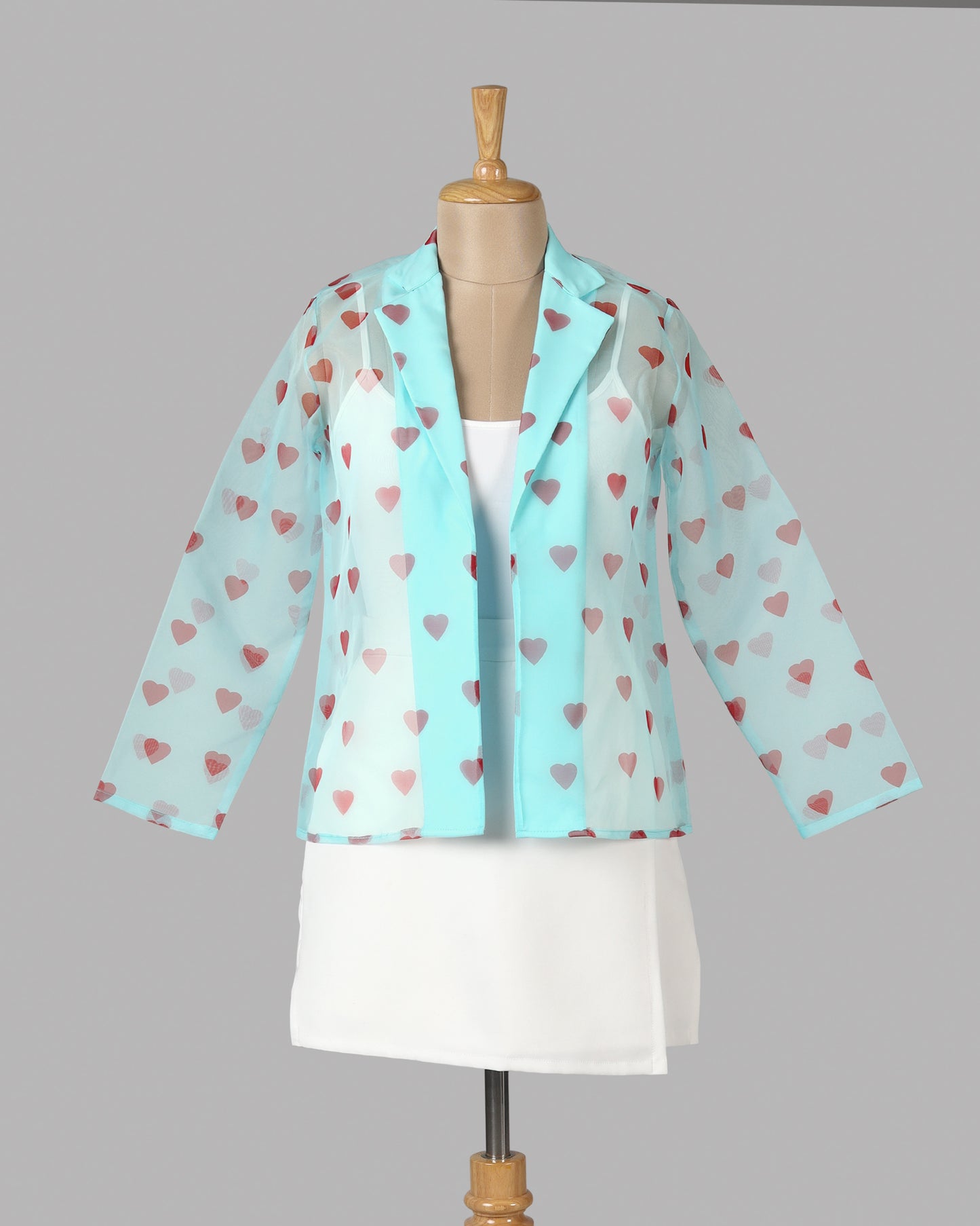 Fabcurate Obsessed Already 💖 Viral Heart Mesh Jacket