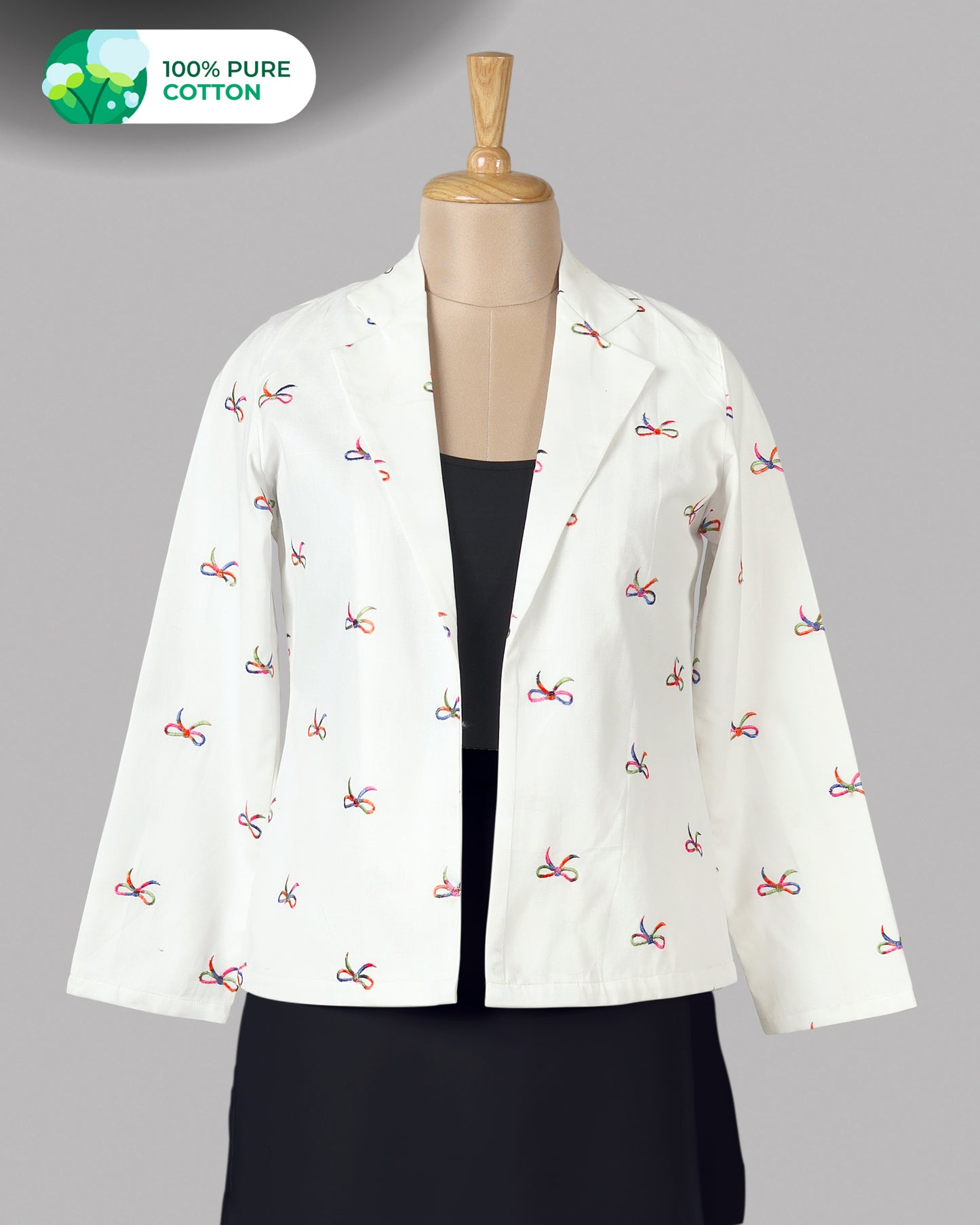 Currently Breaking the Internet Bow Embroidered Women’s Jacket