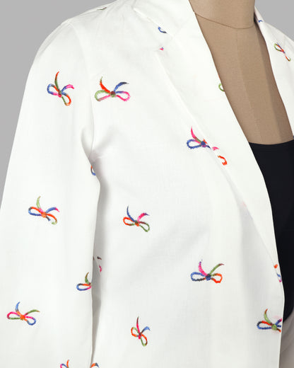 Currently Breaking the Internet Bow Embroidered Women’s Jacket