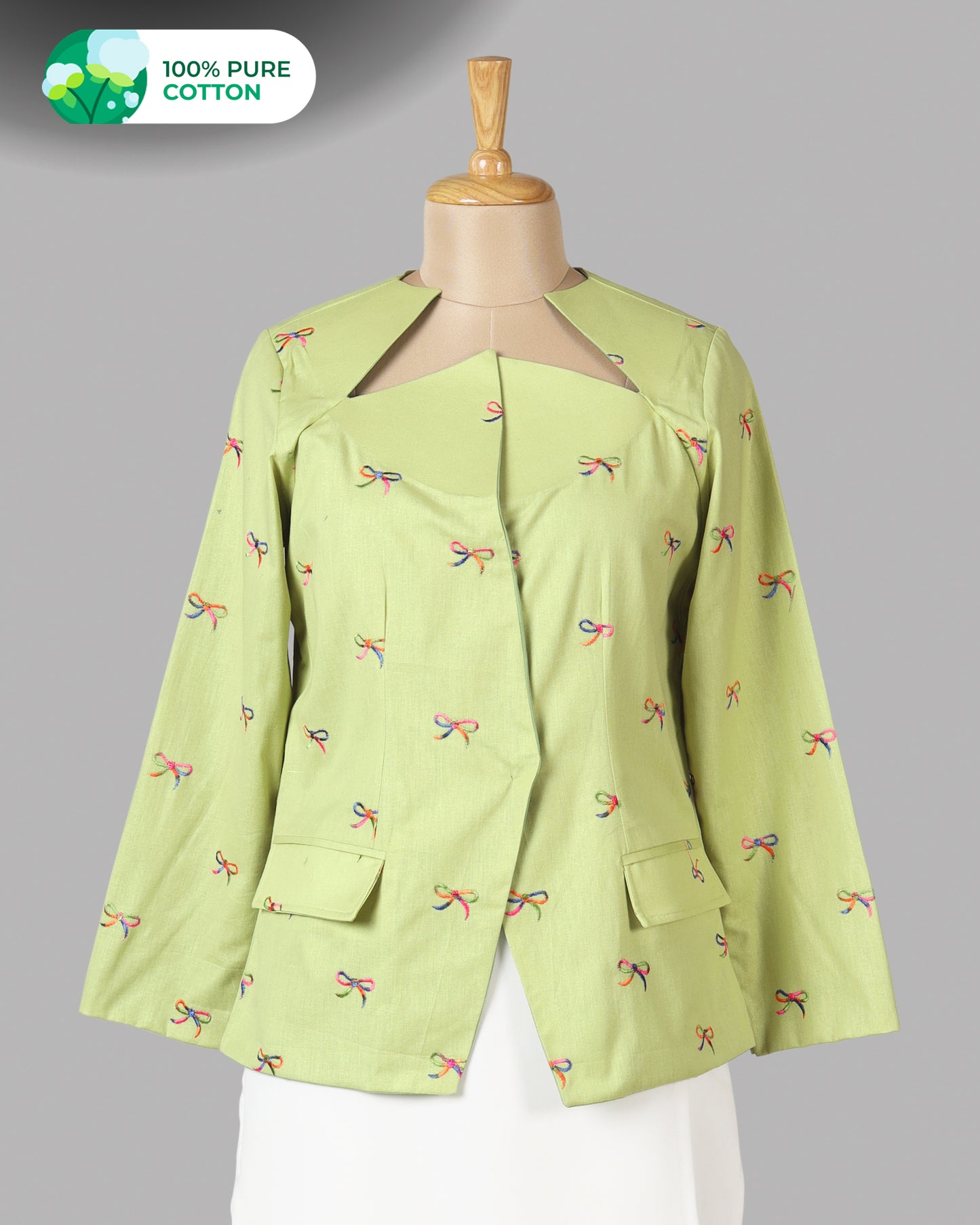 Going Viral Right Now - Bow Thread Work Women’s Jacket