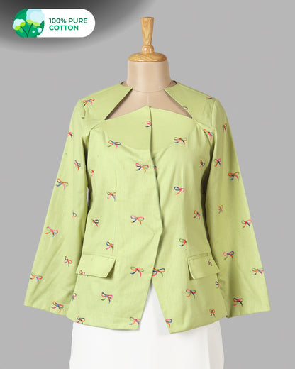 Going Viral Right Now - Bow Thread Work Women’s Jacket