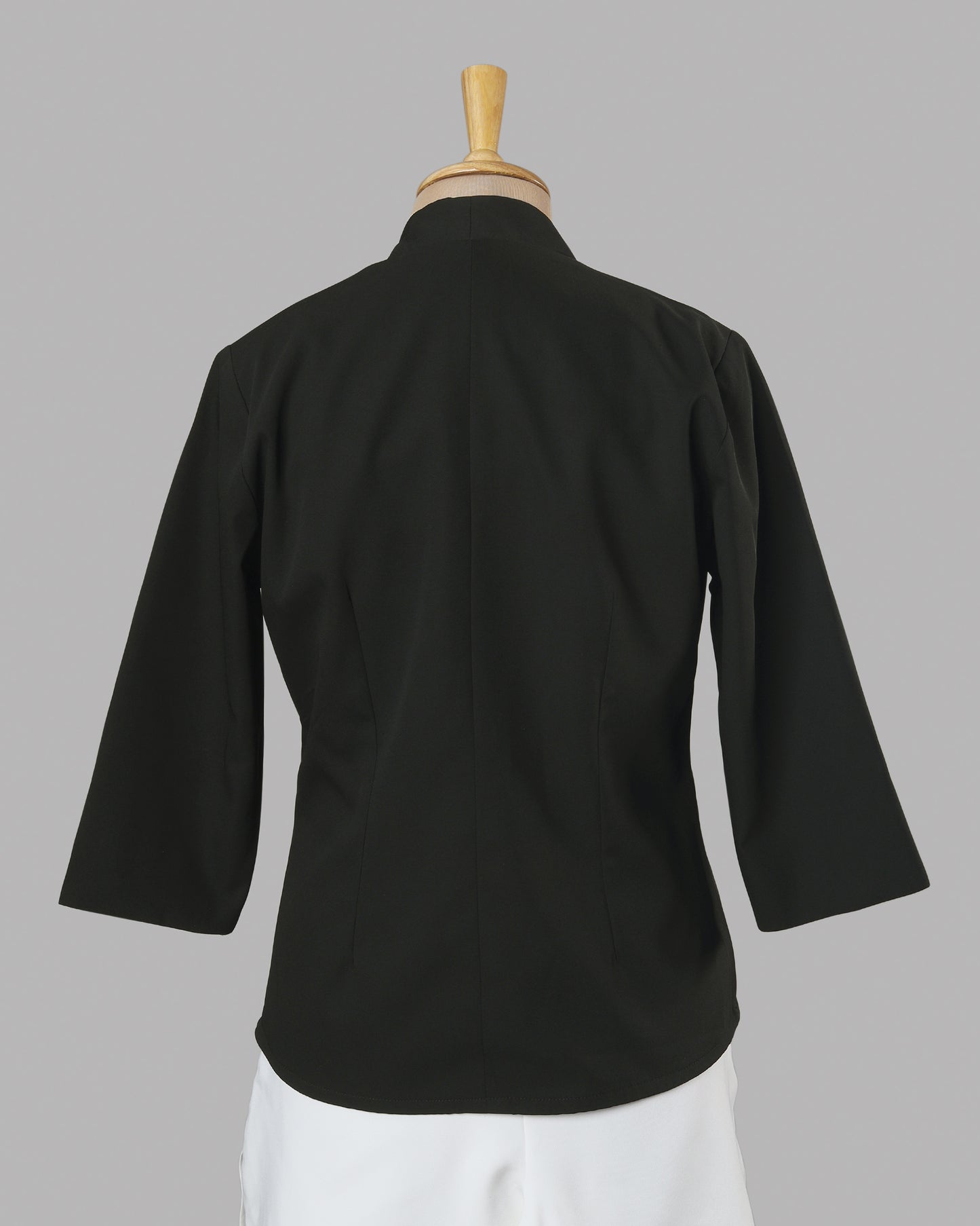 Sleek Tie- Front Solid Jacket - Modern Muse Edit 🖤🌿