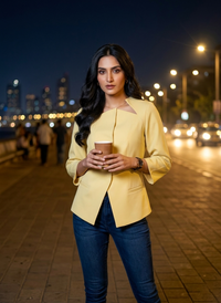 Go- To Layer Tie- Up Jacket - Effortless Daily Fit