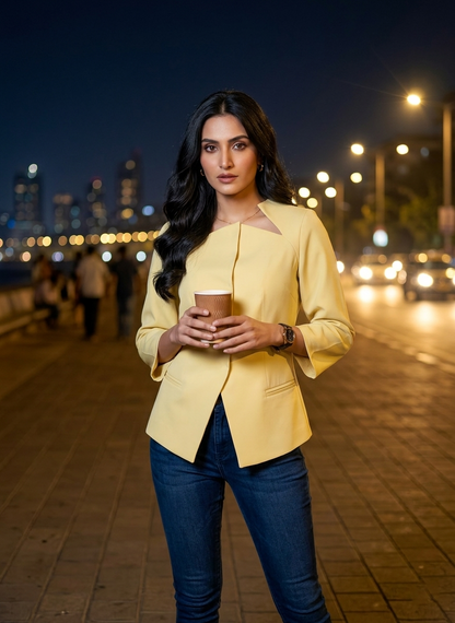 Go- To Layer Tie- Up Jacket - Effortless Daily Fit