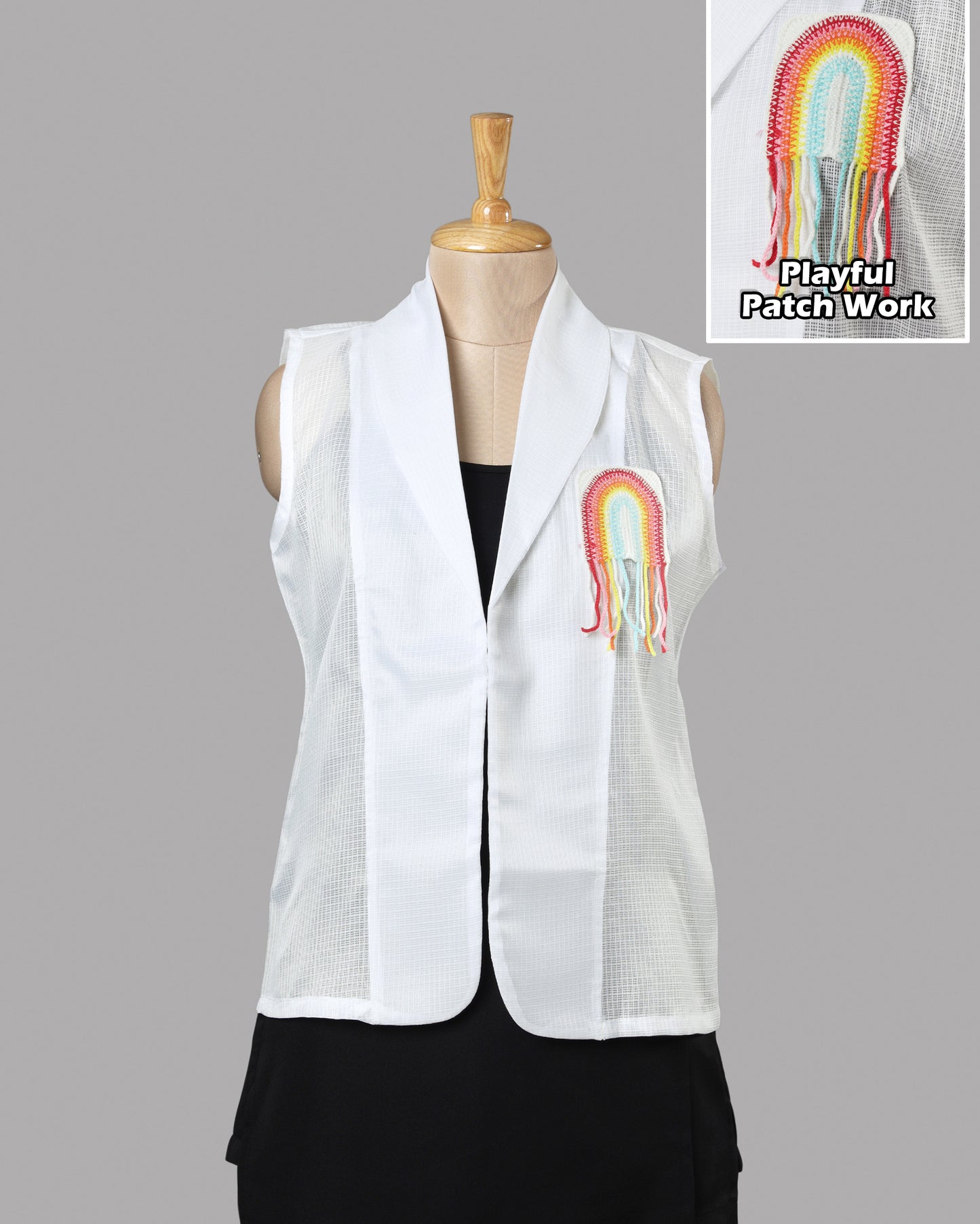 Selling Fast ⚡ Rainbow Patch Jacket – Exclusive Piece Only