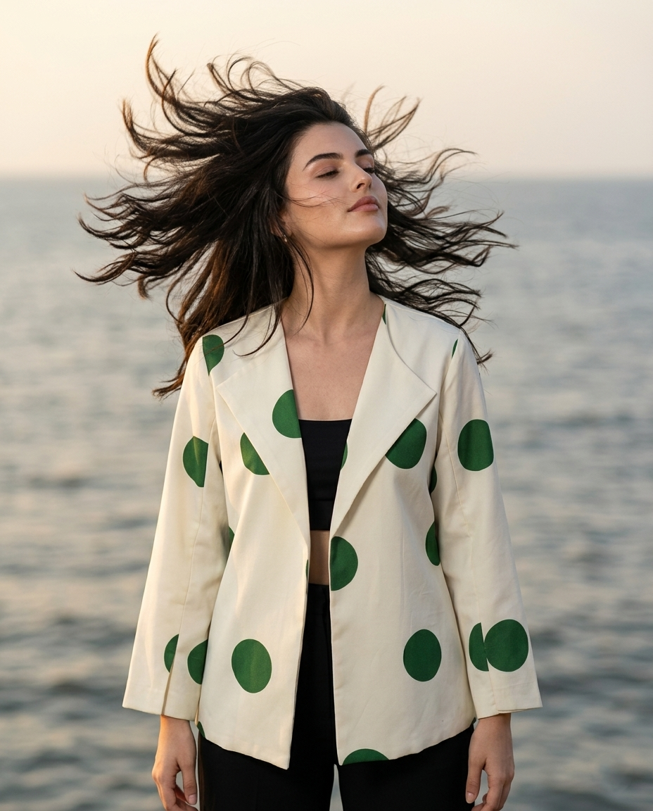 #1 Viral Green Polka Dot Jacket 2026 Trend