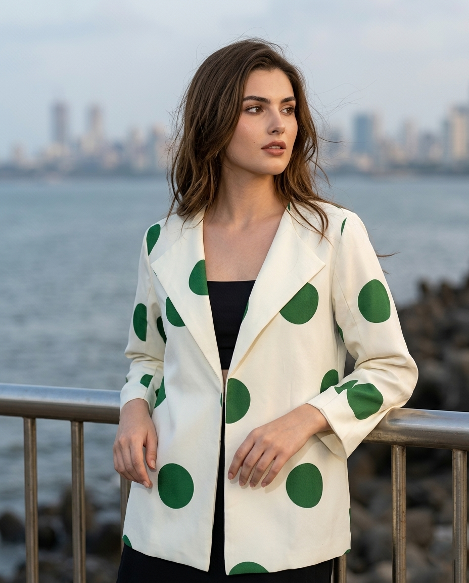 #1 Viral Green Polka Dot Jacket 2026 Trend