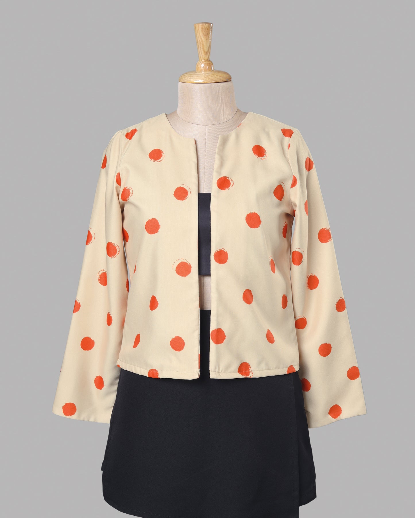 Instagram Reel Outfit Polka Statement Jacket