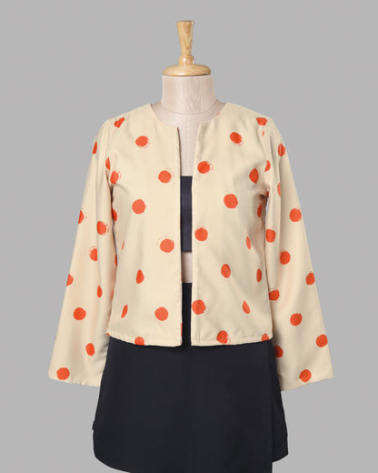 Instagram Reel Outfit Polka Statement Jacket