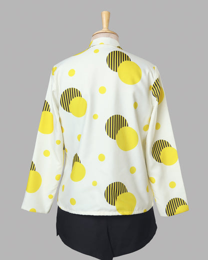 Instagram IT-Girl Yellow Polka Dot Jacket