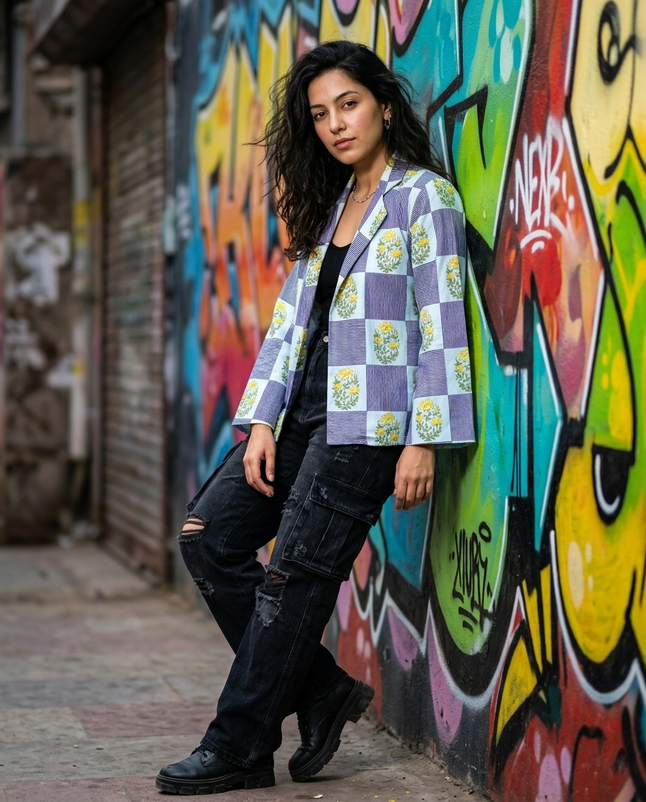 PopPrint Street Jacket - Bold Graphic Layer for Everyday Standout Looks