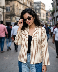 CityVibe Jacket - Smart Casual Essential with Eye-Catching Patterns