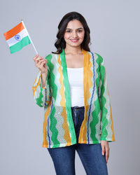 Nation First Jacket - Styled in Freedom Colors