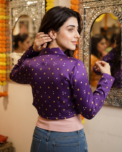 Hot Right Now - Shahi Purple Women's Jacket 👑