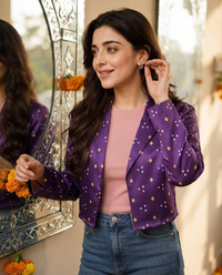 Hot Right Now - Shahi Purple Women's Jacket 👑