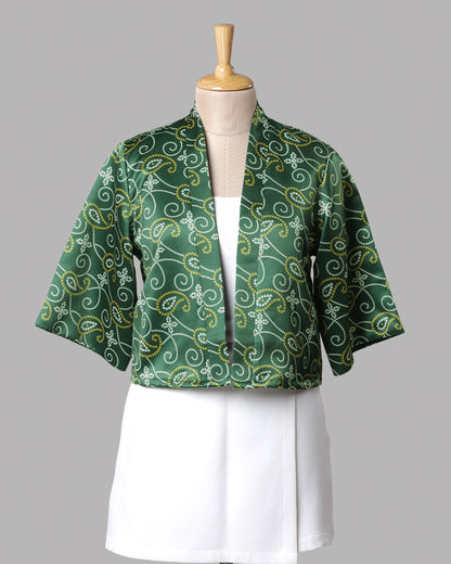 Viral Festive Pick - Premium Green Printed Jacket 🚨