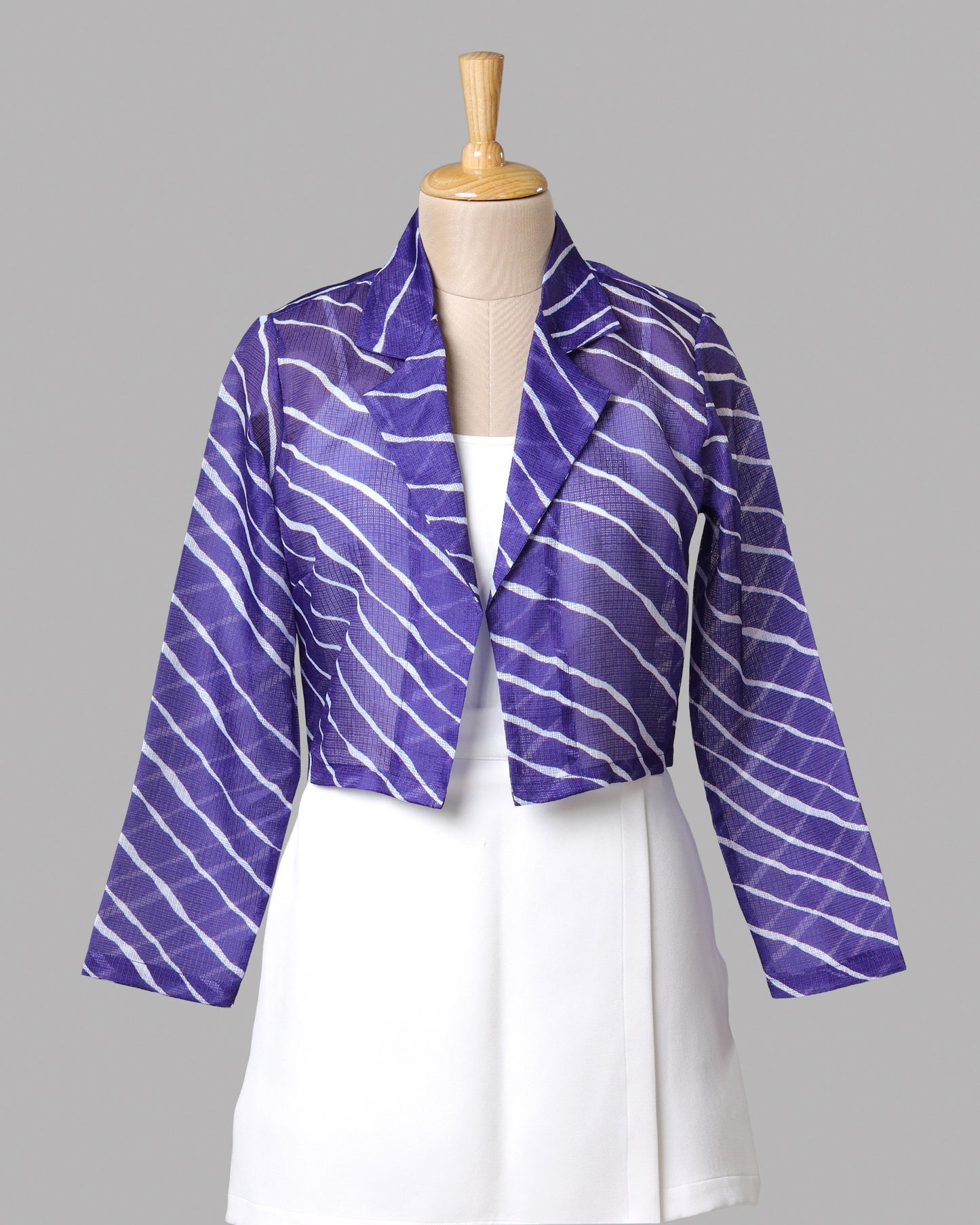 💃 Dance Floor Ready – Leheriya Bandhani Luxe Women's Jacket