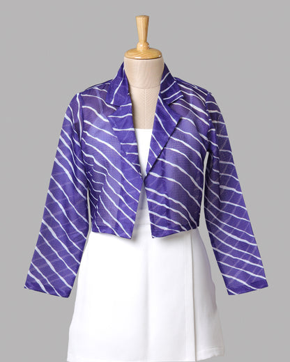 💃 Dance Floor Ready – Leheriya Bandhani Luxe Women's Jacket