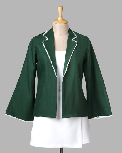 Rich Lace Detailing Premium Feel Signature Jacket