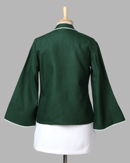 Rich Lace Detailing Premium Feel Signature Jacket