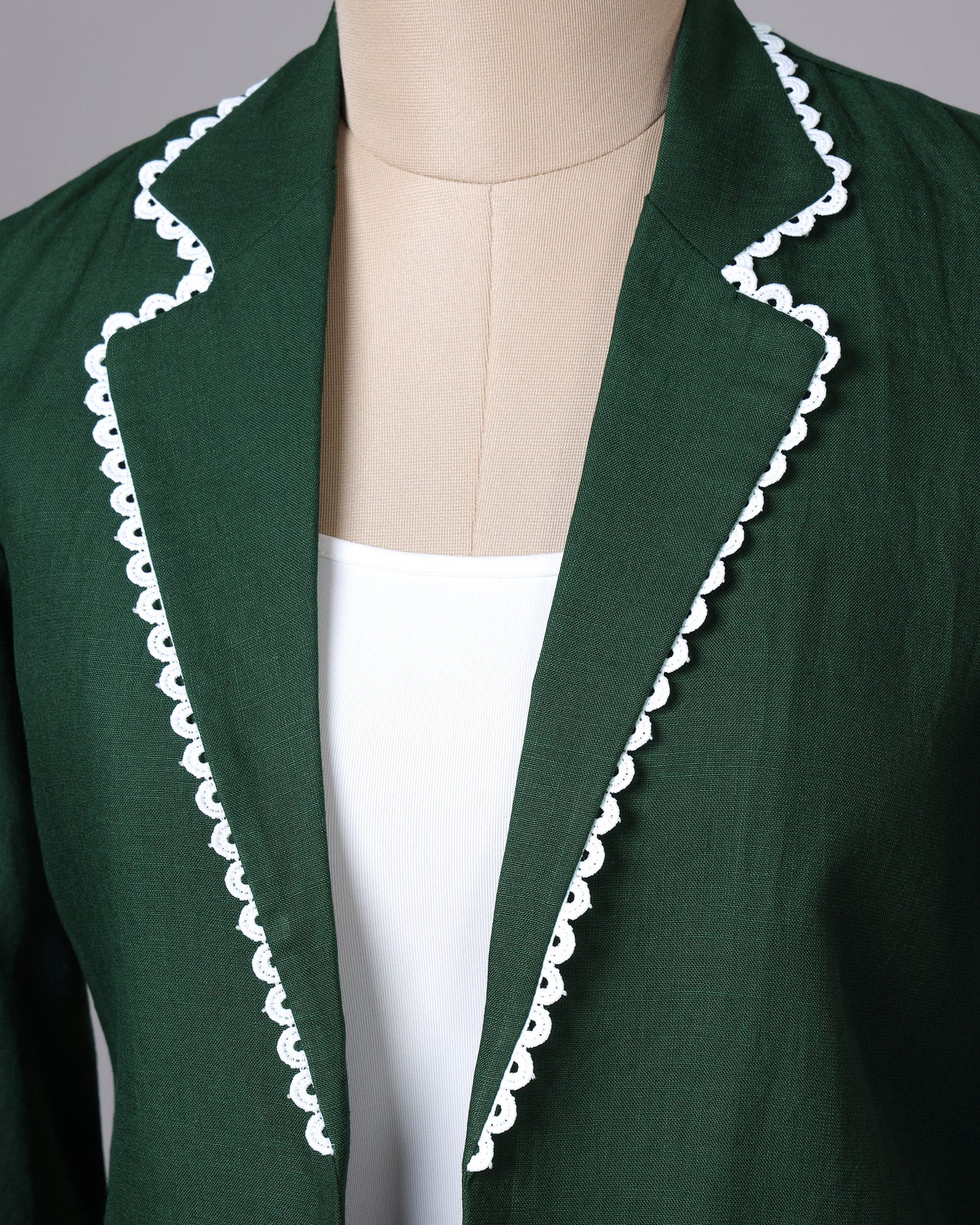 Rich Lace Detailing Premium Feel Signature Jacket