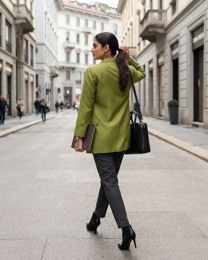 Premiere Luxe Long Jacket|Red Carpet Energy for Every Occasion